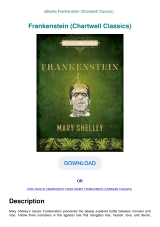 eBooks Frankenstein (Chartwell Classics)