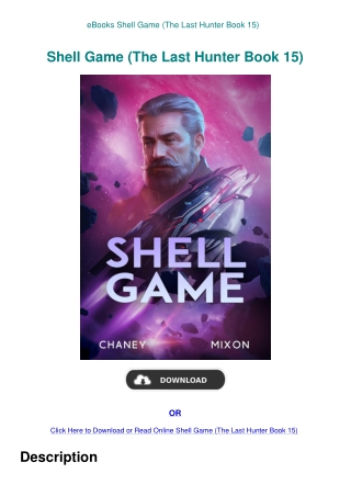 eBooks Shell Game (The Last Hunter Book 15)
