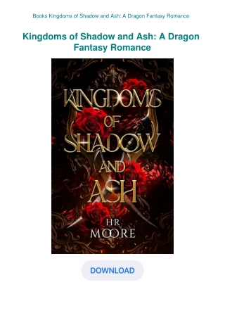 Books Kingdoms of Shadow and Ash A Dragon Fantasy Romance