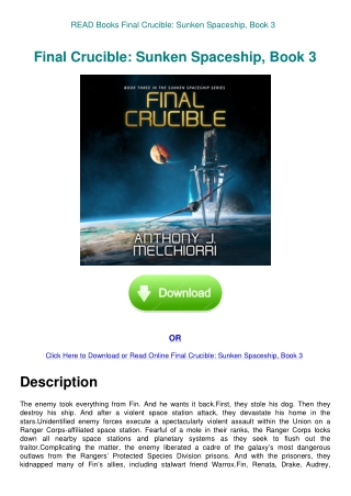 READ Books Final Crucible Sunken Spaceship  Book 3