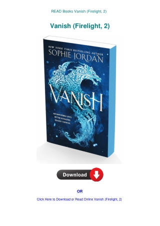 READ Books Vanish (Firelight  2)
