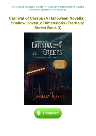 READ Books Carnival of Creeps (A Halloween Novella) Shallow CoveÃ¢Â„Â¢ Dimensions (Eternally Series