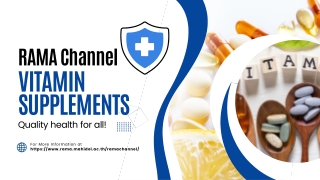 Vitamin supplements | RAMA CHANNEL