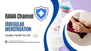 Irregular menstruation | RAMA CHANNEL