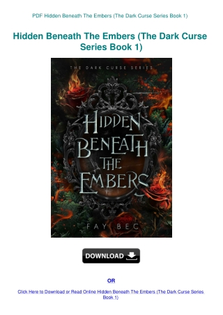 PDF Hidden Beneath The Embers (The Dark Curse Series Book 1)