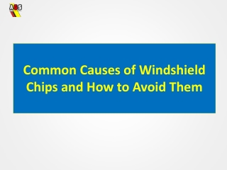 Common Causes of Windshield Chips and How to Avoid Them