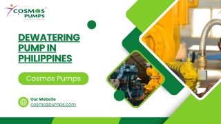 dewatering pump in Philippines