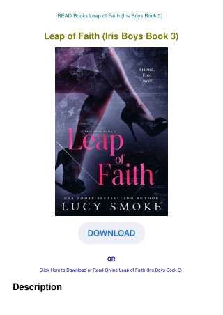 READ Books Leap of Faith (Iris Boys Book 3)