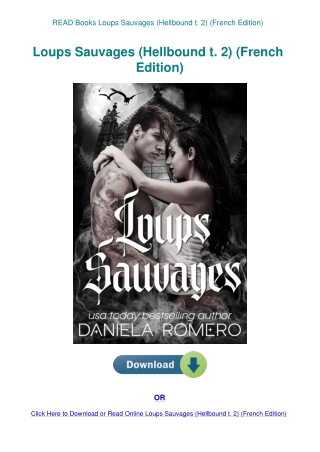 READ Books Loups Sauvages (Hellbound t. 2) (French Edition)