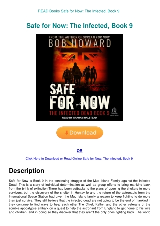 READ Books Safe for Now The Infected  Book 9