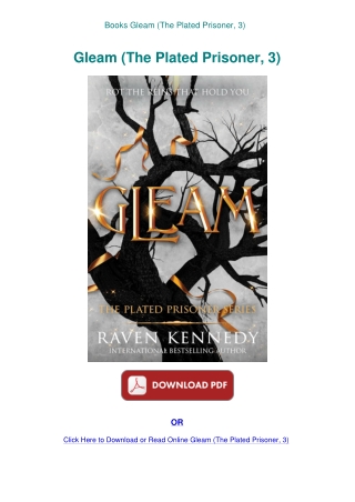 Books Gleam (The Plated Prisoner  3)