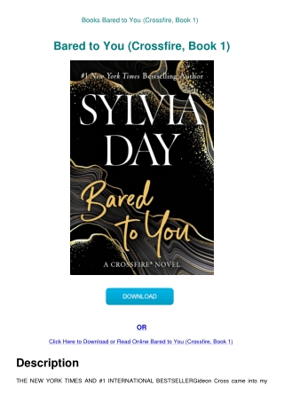 Books Bared to You (Crossfire  Book 1)