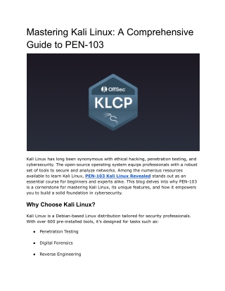 Mastering Kali Linux_ A Comprehensive Guide to PEN-103