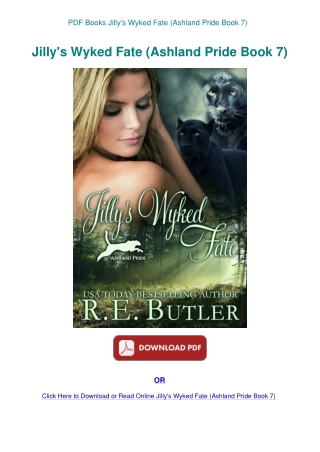 PDF Books Jilly's Wyked Fate (Ashland Pride Book 7)