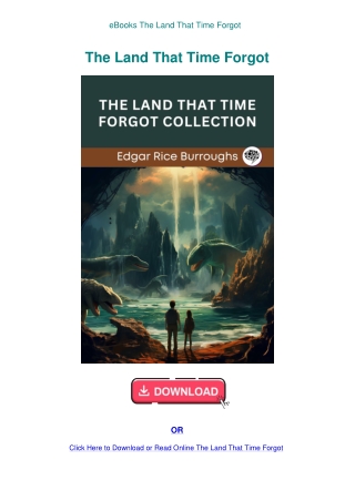 eBooks The Land That Time Forgot