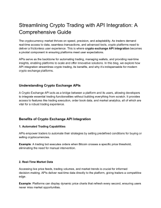 Streamlining Crypto Trading with API Integration_ A Comprehensive Guide