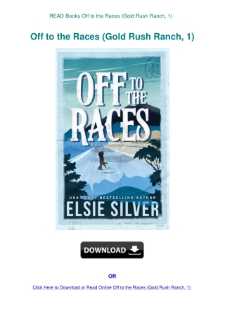 READ Books Off to the Races (Gold Rush Ranch  1)