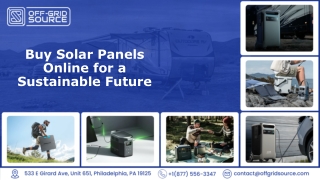 Buy Solar Panels Online for a Sustainable Future