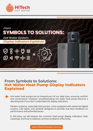 Guide to Heat Pump Display Indicators for Easy Troubleshooting