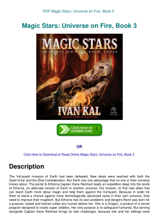PDF Magic Stars Universe on Fire  Book 3