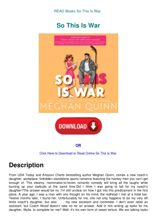 READ Books So This Is War