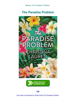 eBooks The Paradise Problem