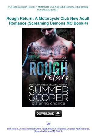 PDF Books Rough Return A Motorcycle Club New Adult Romance (Screaming Demons MC Book 4)