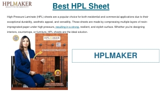 Best HPL Sheet