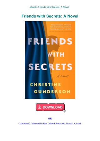 eBooks Friends with Secrets A Novel