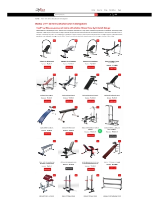 Durable Gym Benches from Bangalore's Top Manufacturer