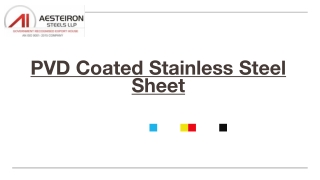 PVD Coated Stainless Steel Sheet