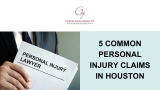 5 Common Personal Injury Claims in Houston