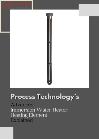 Advanced Immersion Water Heater Heating Elements Explained