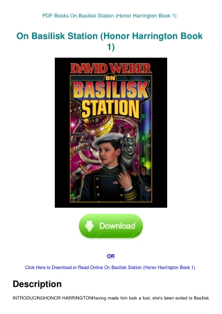 PDF Books On Basilisk Station (Honor Harrington Book 1)