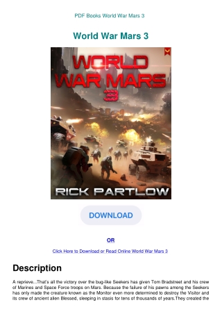 PDF Books World War Mars 3