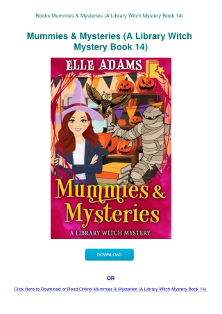 Books Mummies & Mysteries (A Library Witch Mystery Book 14)