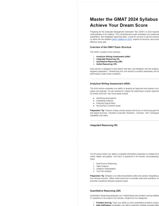 gmat syllabus 2024 - Google Docs