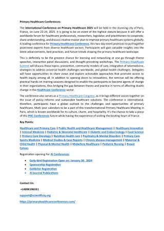 Primary Healthcare Conferences (1) (1)