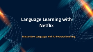 Learning languages with netflix