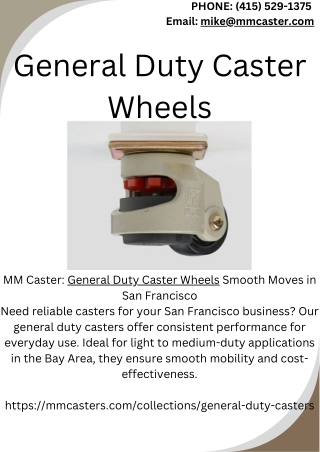 General Duty Caster Wheels