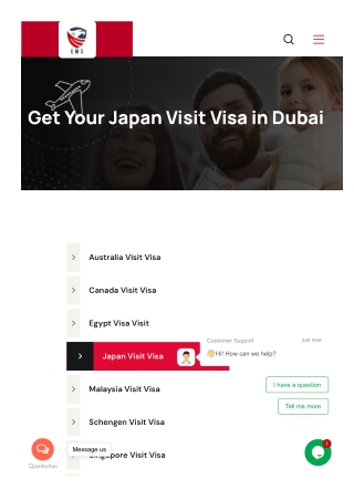 Japan Tourist Visa From UAE |  Ems Visa Consultant