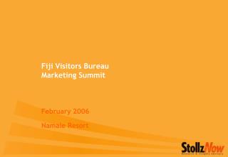 Fiji Visitors Bureau Marketing Summit