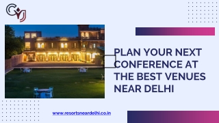 Best Conference Venues Near Delhi