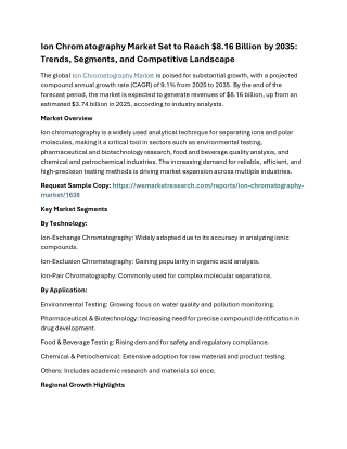 Ion Chromatography Market