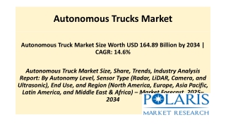 Autonomous Trucks Market