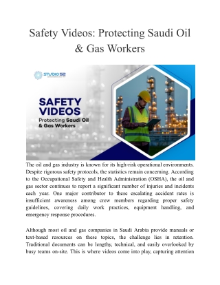 Safety Videos_ Protecting Saudi Oil & Gas Workers