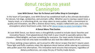 donut recipe no yeast Cannington