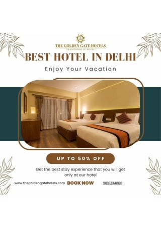 Get 50% Off at the Best 3-Star Hotel in New Delhi – Book Now!
