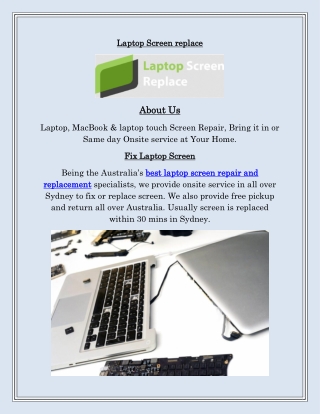 Laptop Screen Replacement