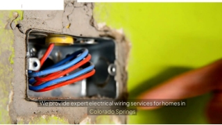 Electrical Wiring Colorado Springs CO